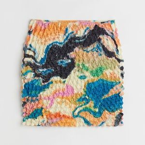 H&M Smocked mini skirt | Size: M/L